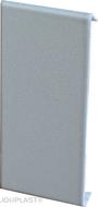 Jonction droite long. 70MM -  Laqué Gris aluminium
