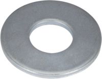 Rondelle plate large Acier zingué Ø10x27 Blister de 100