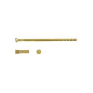 Lot de 2 douilles antivol et 2 vis recoupables laitonné