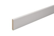 Plinthe arrondie MDF prépeint Blanc - 10 x 100MM L.2,44M