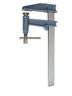 Serre-Joint à pompe avec tige chromée et crantée - Saillie 120mm- Section 35x8mm - Serrage 1000mm