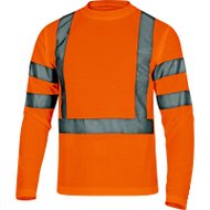 T-shirt STAR- Haute visibilité - Manches longues - Orange fluo - T.XXL