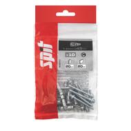 Cheville métallique autoforeuse DRIVA SPIT Avec patte à vis   Ø4,5MM - Sachet de 10 pièces