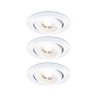 Spot encastré orientable 70° Ø82MM LED intégrée 4,8W 580lm 3000K blanc 230V - 3 unités