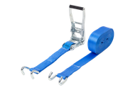 Sangle d'arrimage bleue SIMPLEX 9 m x 50 mm avec cliquet et crochets