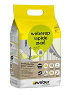 Mortier de réparation fibré à prise rapide et avec fonction anti-corrosion WEBEREP RAPIDE ENAE 5kg