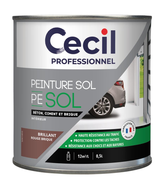 Peinture extérieure SOLPEINTURE - Rouge brique Satin - 0,5L