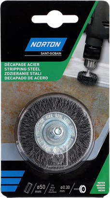 Brosse perceuse Circulaire Ondulé Acier 50