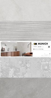 Panneau expo carrelage MUNICH 40x120 Froid - Pnx format 1924x1005x30mm