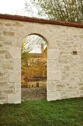 Arc de porte et fenêtre MANOIR 28x27x40x22cm ép.3cm - Coloris Naturel