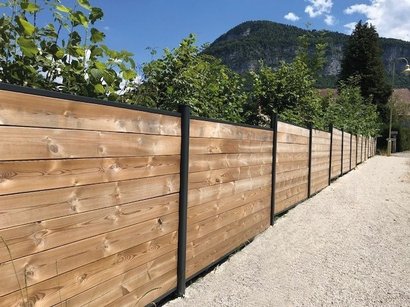 Poteau Alu MASTER EVOLU H21 - 74x74mm Ht2,30m - Noir