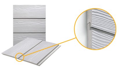 Lame de bardage CEDRAL CLICK RELIEF - 3600x186x10 mm - C01 Blanc 