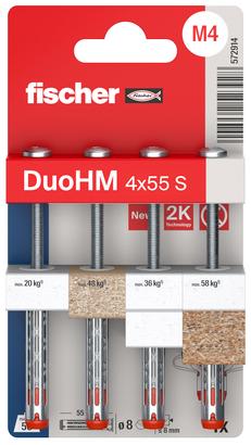 Cheville métallique pour corps creux DuoHM 4x55 S TX 4K NV