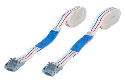 Lot de 2 sangles bagagères avec came à griffe 25mm Lg 2,5m 
