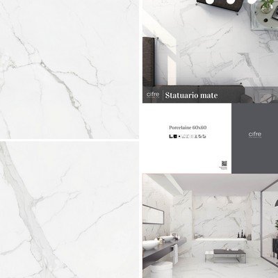 PNX EXPO CI STATUARIO MATE 60X60 PANNEAU 1200X1200X28MM TFM21