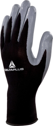 Sachet de 10 gants de protection Taille 9 - VE712GRG10 Noir-Gris – DELTAPLUS