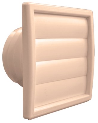 GRILLE VENTILATION EXTERIEUR SABLE A CLAPET