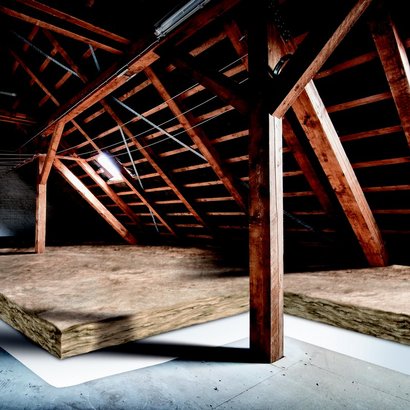 Rouleau de laine de verre TI 212 - long. 2,6m x larg. 1,2m x ep. 320mm - R = 8