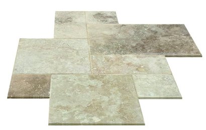 Dalles Travertin de Turquie CLASSIC MIX Opus 4 formats ép. 1.2 cm