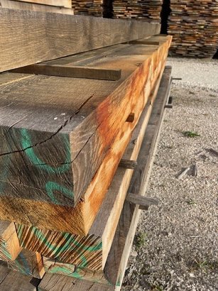 Traverse paysagère Chêne Bocagère - 100x200mm L2,40m 