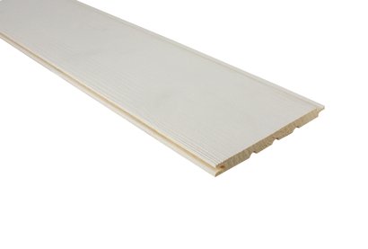 LAMBRIS BOIS BLANC - PROFIL KINNA - BLANC POLAIRE BRUT DE SCIAGE