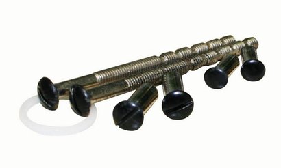 KIT 2 VIS RELIEUSES NOIRES ET DOUILLES AVEUGLES