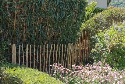 Clôture ganivelle en noisetier - rouleau de 5 ml - Ht 1 m