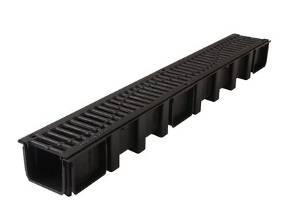 1M CANIVEAU LARGEUR 130MM GRILLE B125 FONTE - CAL10BF