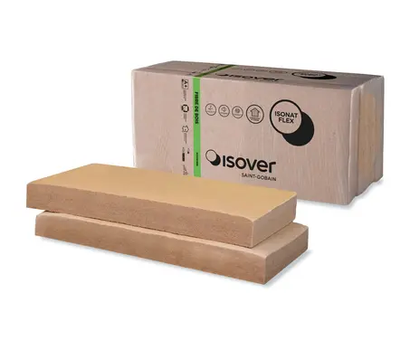 Fibres de bois flexible pour l'isolation par l'intérieur ép.100MM - ISONAT FLEX 40 - R. 2.6m².K/W