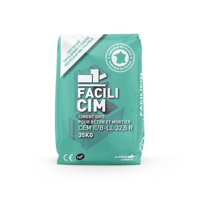 Ciment gris CEM II/B-LL 32,5 R – Sac 35 KG - FACILICIM