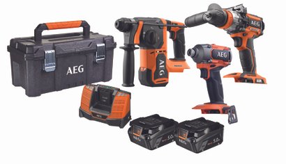Pack 3 outils AEG FR18ACE3BL-502TB + 1 bonnet offert