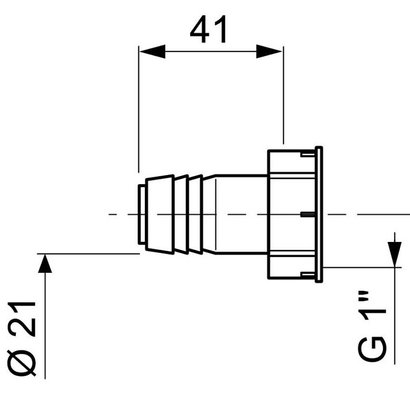 Prise droite 1 pour machine à laver                       "