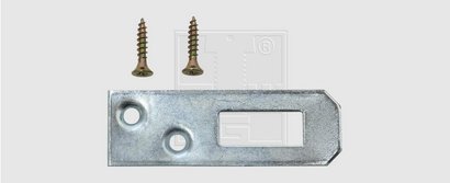 PLAQUE DE FIXATION 20 X 60 X 1.7 mm Acier - P/6