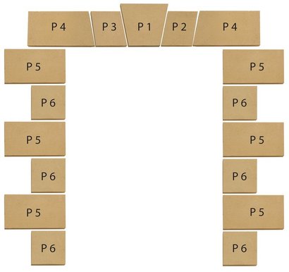 JAMBAGE EN PAREMENT D'OUVERTURE TON PIERRE 1 PAIRE DE 125 A 145