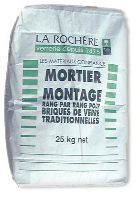 MORTIER DE MONTAGE BRIQUE VERRE SAC 25 KG
