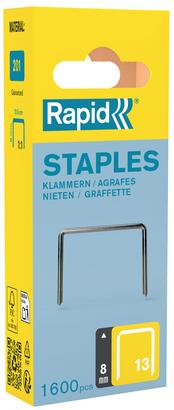 Agrafes Galva 13/08mm Boite carton 1600