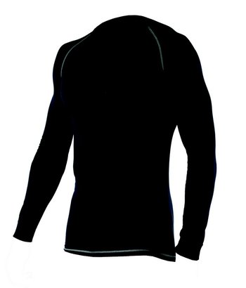 T SHIRT MANCHES LONGUES THERMAL NOIR TL