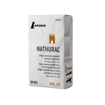 Chaux hydraulique naturelle blanche NHL 3.5 NATHURAL NHL 3.5 - 25kg