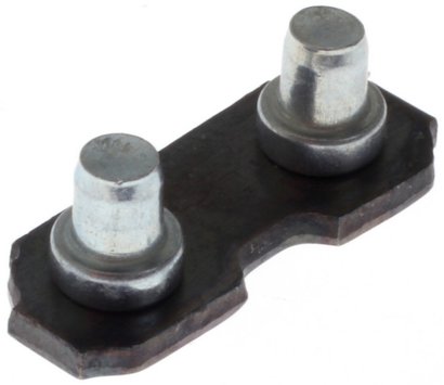 Maillon attache avec rivets  Gauge 1.5 mm . Pas de chaîne 3-8