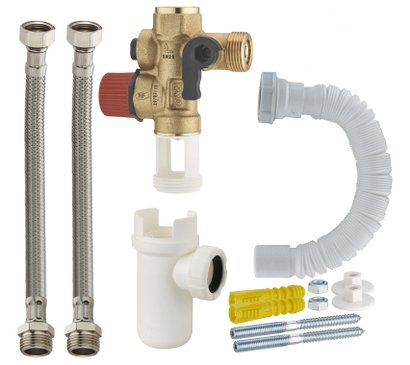 KIT RACCORD. CHAUFFE-EAU+GROUPE LAITON 