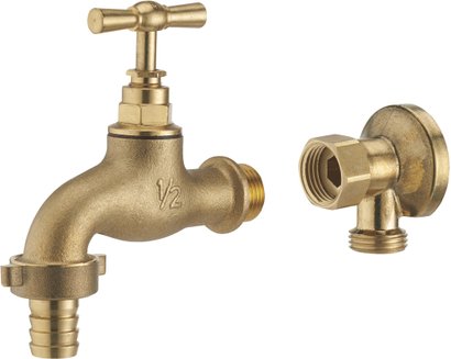 KIT APPLIQUE MF MOB. 1/2+ROB.PUI. M 1/2 RACCORD AU NEZ Ø15 - BRUT