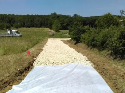 Géotextile non tissé GSP 2 - Classe 2 - 4x150m - 75g/m² 4,5 KN PP - Rouleau de 600m²