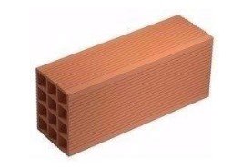 Brique creuse en terre cuite 16 trous à gorge - long. 50cm x haut. 20cm x ep. 27cm