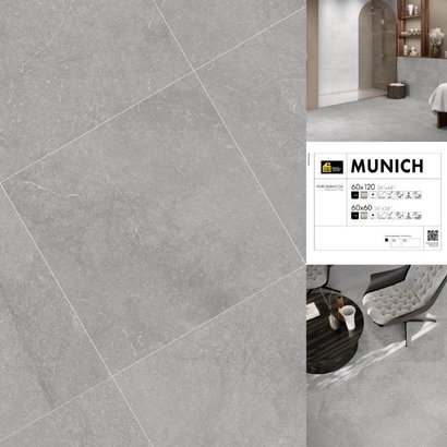 Panneau expo carrelage MUNICH 60x60 Pearl - Pnx format 1000x1000x30mm