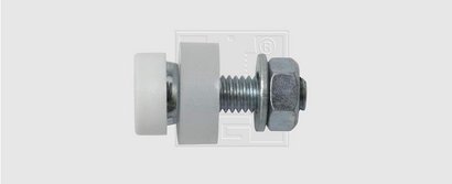 VIS PLAQUE IMMATR. BLANC  5.0 X 20 mm - P/4