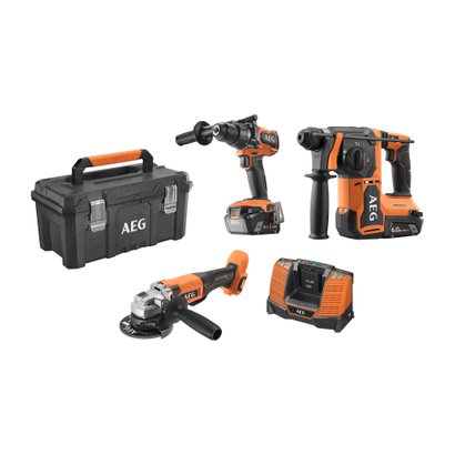 Pack HD 3 outils AEG FR18-AEF-3BL-602TB + Bonnet offert + couteau offert