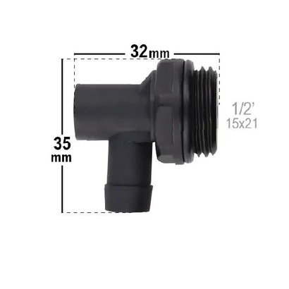Robinet de vidange à bec orientable M 1/2″ noir - Noyon et Thiebault