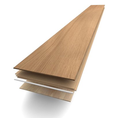 Lames de parquet contrecollé chêne Mix Bois Flotté 139x1210 mm