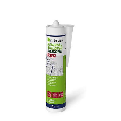 Cartouche de mastic silicone neutre Illbruck FA107 transparent 300 ml