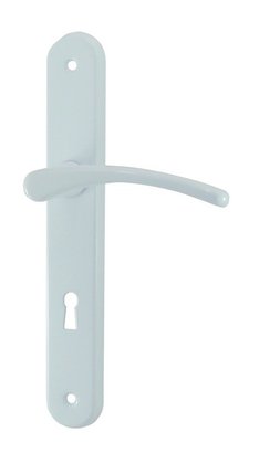 ENSEMBLE DE POIGNEES DE PORTE CLUSES 195 LAQUE BLANC PENE DORMANT